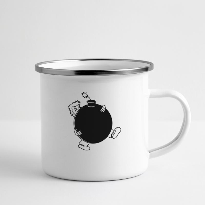 explosion bomb explode tnt dynamite dangerous Camper Mug