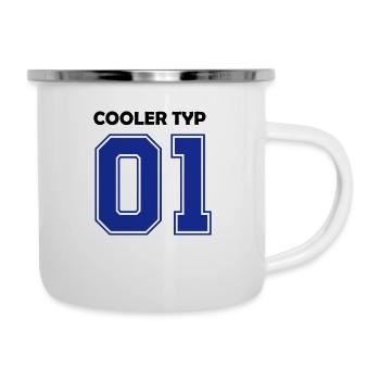 cooler_typ - Emaille-Tasse - Weiß - Rechts