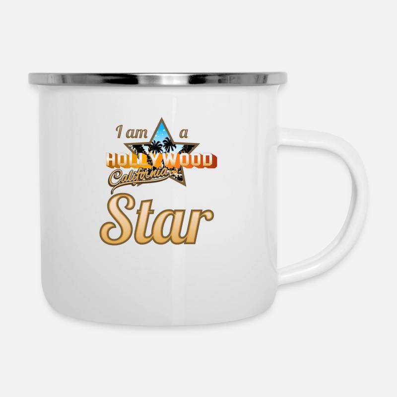 hollywood star - Camper Mug - white