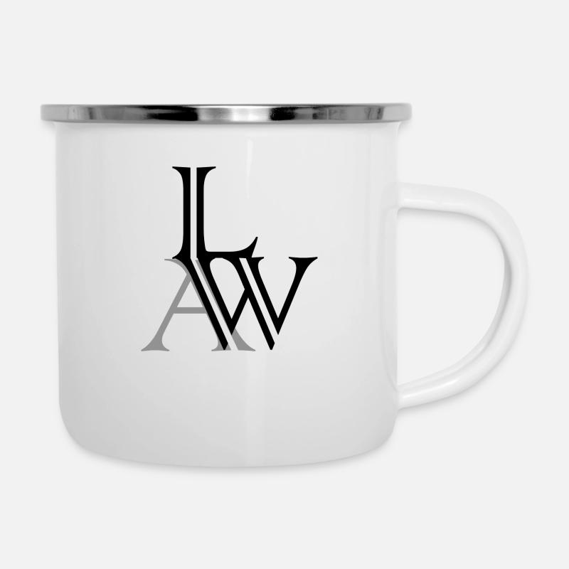 law - Tasse émaillée - blanc