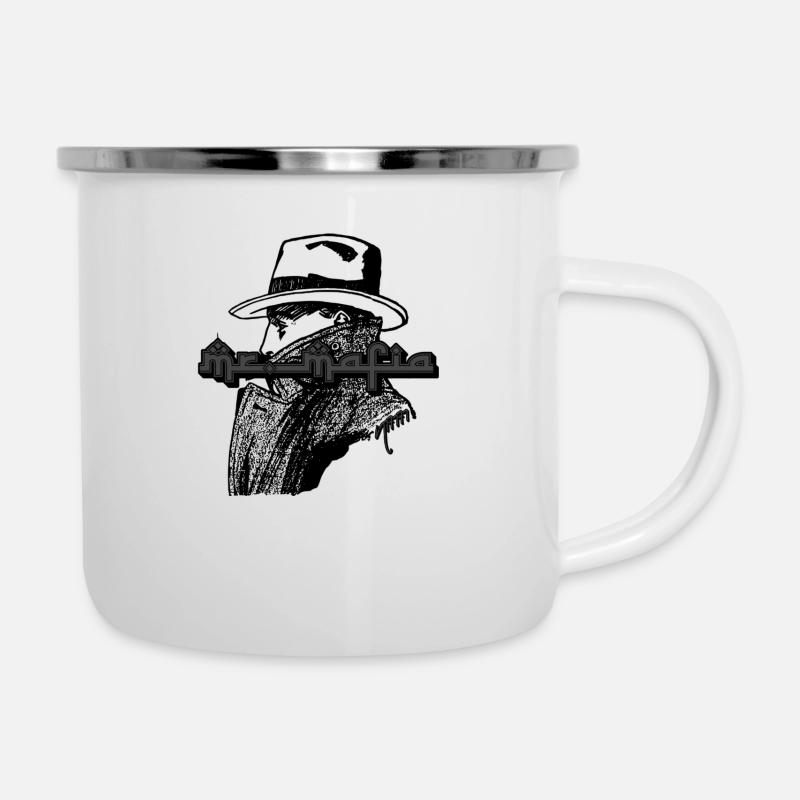 MrMafia - Emaille-Tasse - Weiß