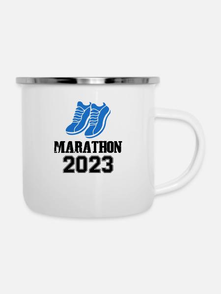 Marathon 2023 - Tasse émaillée - blanc