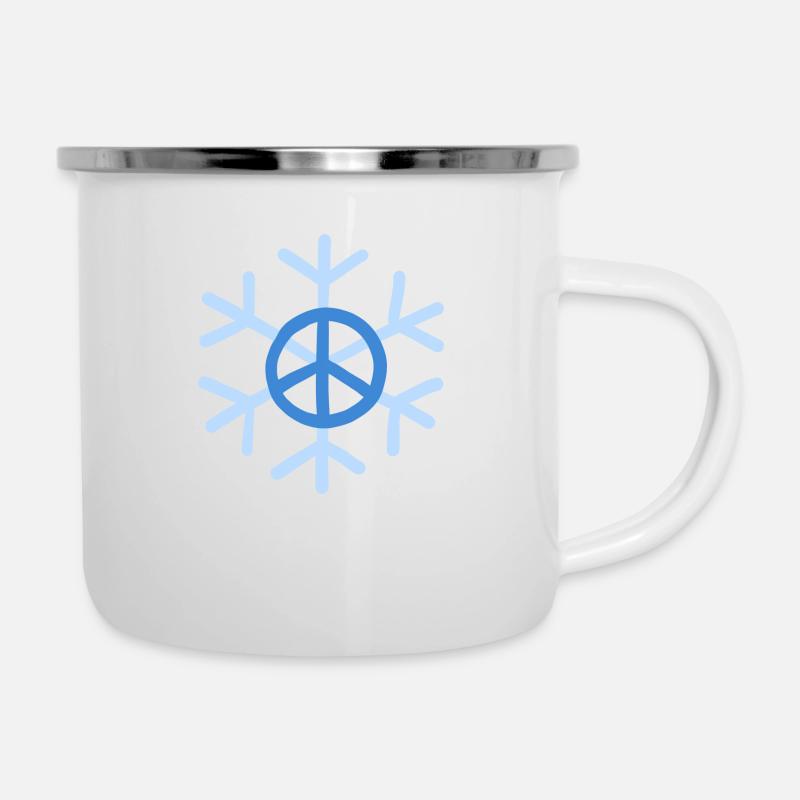 Paix - Tasse émaillée - blanc