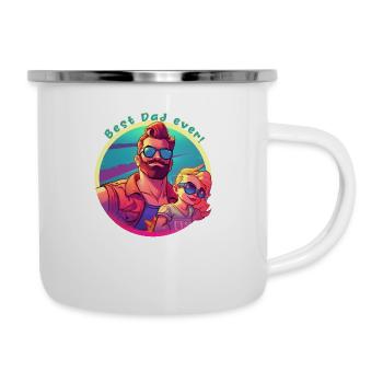 Meilleur papa de tous les temps! - Tasse émaillée - blanc - Droite