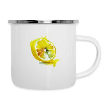 Lemon Splash - Camper Mug - white - Right