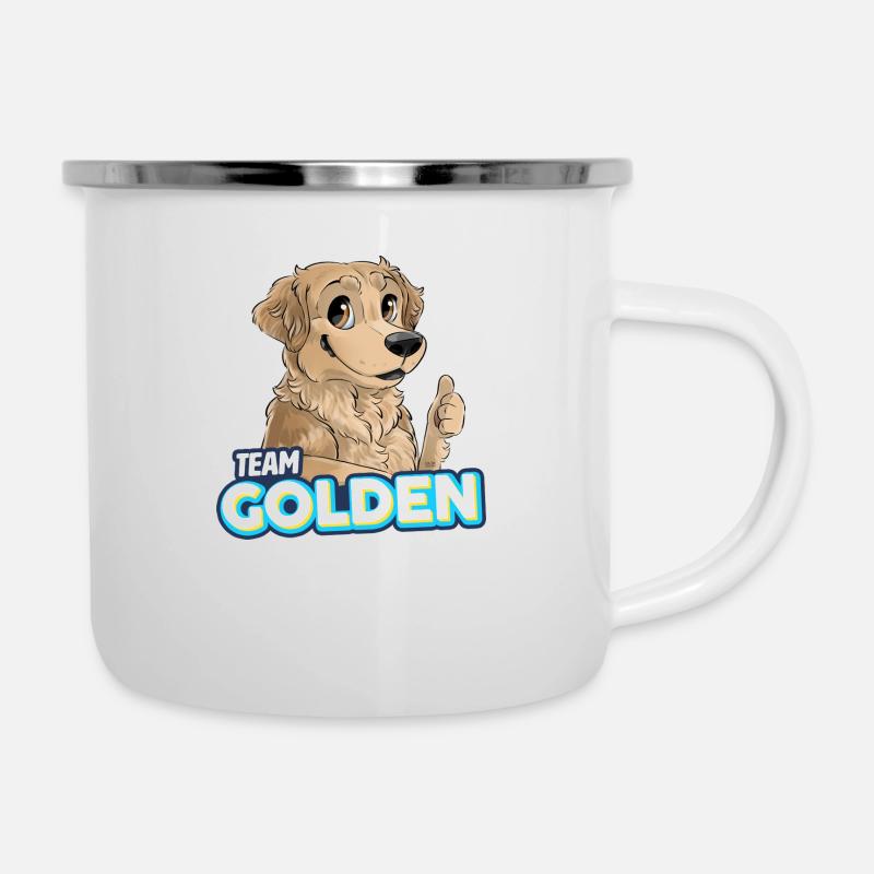 TEAM Golden Retriever - Tasse émaillée - blanc