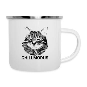 Purrfect Cat Chill Mode - Tasse émaillée - blanc - Droite