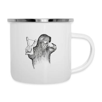 GIrl in Gaza - Camper Mug - white - Right