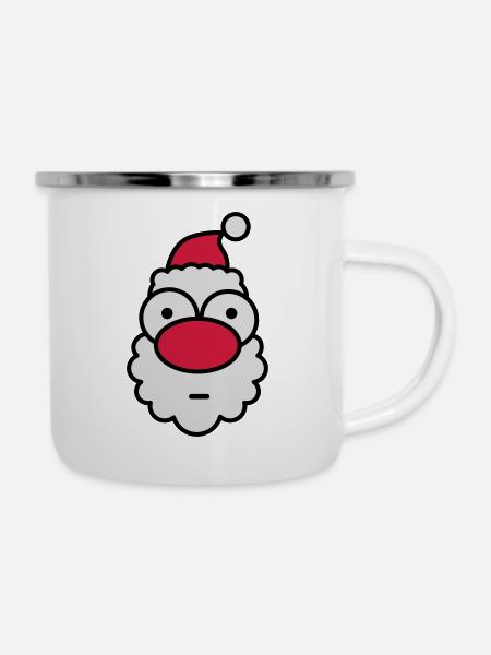 nikolaus*** - Emaille-Tasse - Weiß