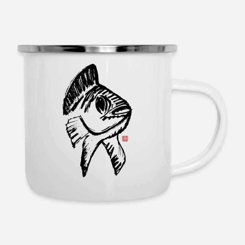 Koi fish lucky charm - Camper Mug - white