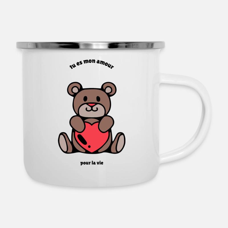 Tu es mon amour pour la vie. - Tasse émaillée - blanc