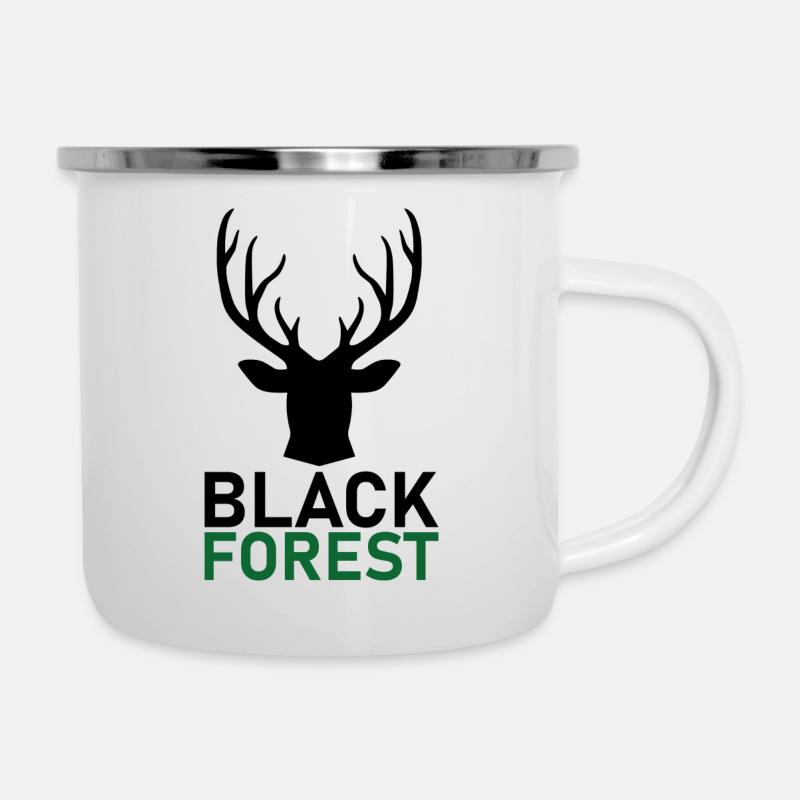 Black Forest - Deer top - Camper Mug - white