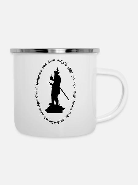 aachen - Emaille-Tasse - Weiß
