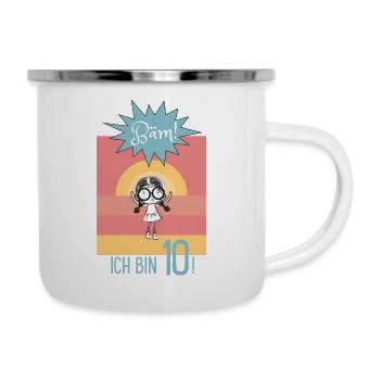 BÄM! I'm 10! For girls for birthday - Camper Mug - white - Right