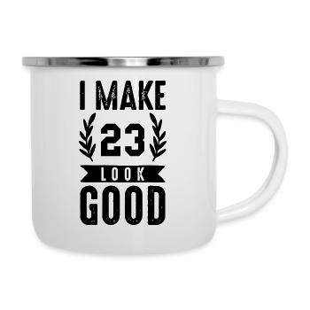 look good 23 - Emaille-Tasse - Weiß - Rechts