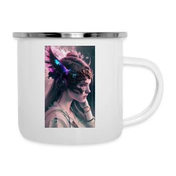 ARTWORK Dragon Girl Mel - Tasse émaillée - blanc - Droite