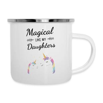 Magical Like My Daughters Awesome Unicorn - Camper Mug - white - Right