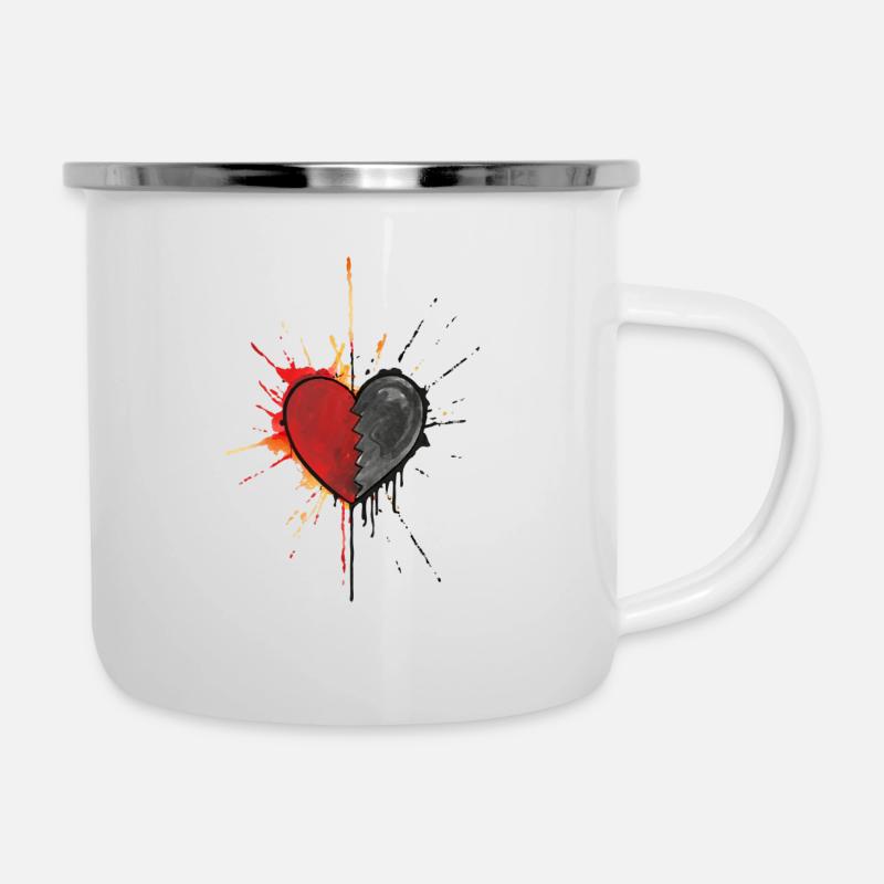 Splash inc. Heart 2 - Camper Mug - white