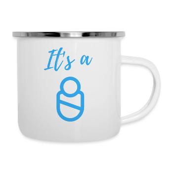 Baby Announcement Pregnancy - Boy - Surprise - Camper Mug - white - Right