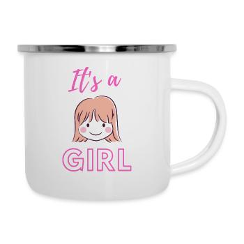 Baby Announcement Pregnancy - Girl - Surprise - Camper Mug - white - Right