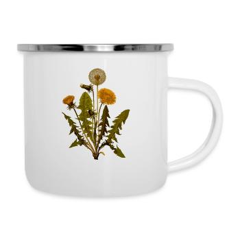 herbes thym romarin persil origan aneth - Tasse émaillée - blanc - Droite