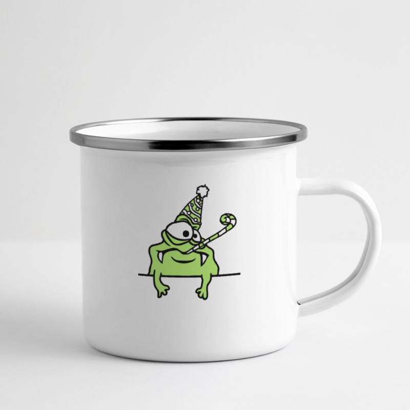 text frame write wall birthday alone Camper Mug