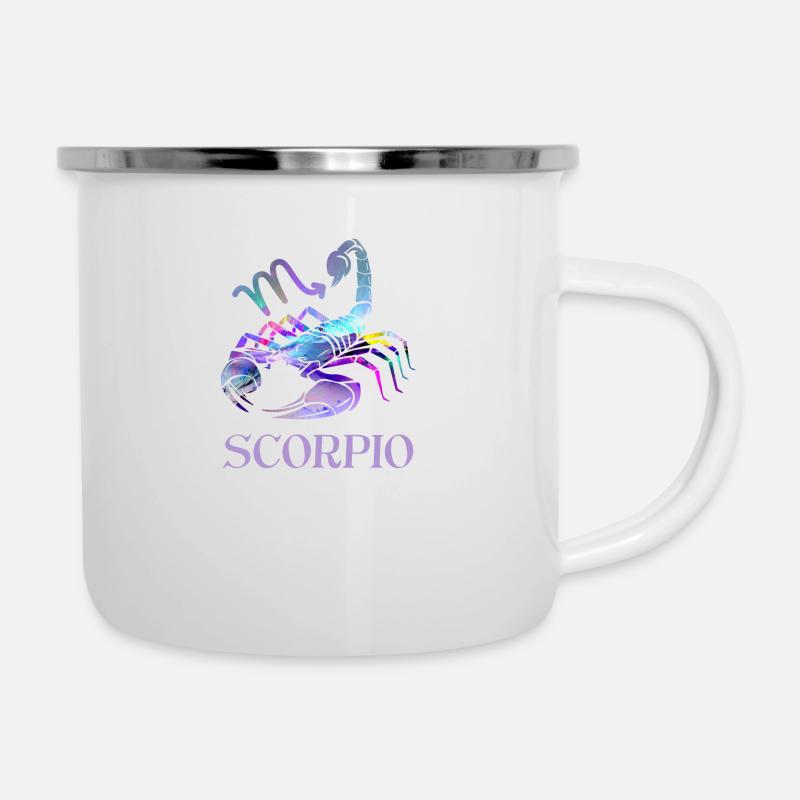 Zodiac Scorpion - Tasse émaillée - blanc