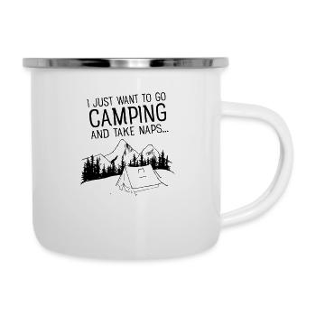 I Just Want To Go Camping And Take Naps - Camper Mug - white - Right