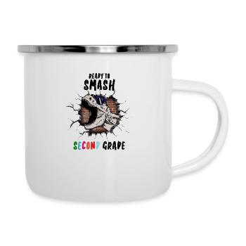 Ready To Smash Second Grade - Camper Mug - white - Right
