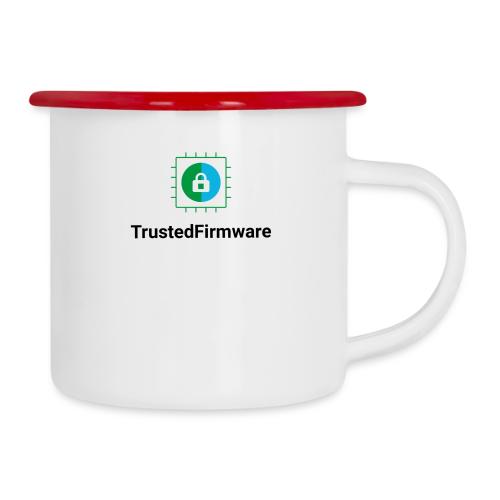 TrustedFirmware Logo verticle no org - Camper Mug