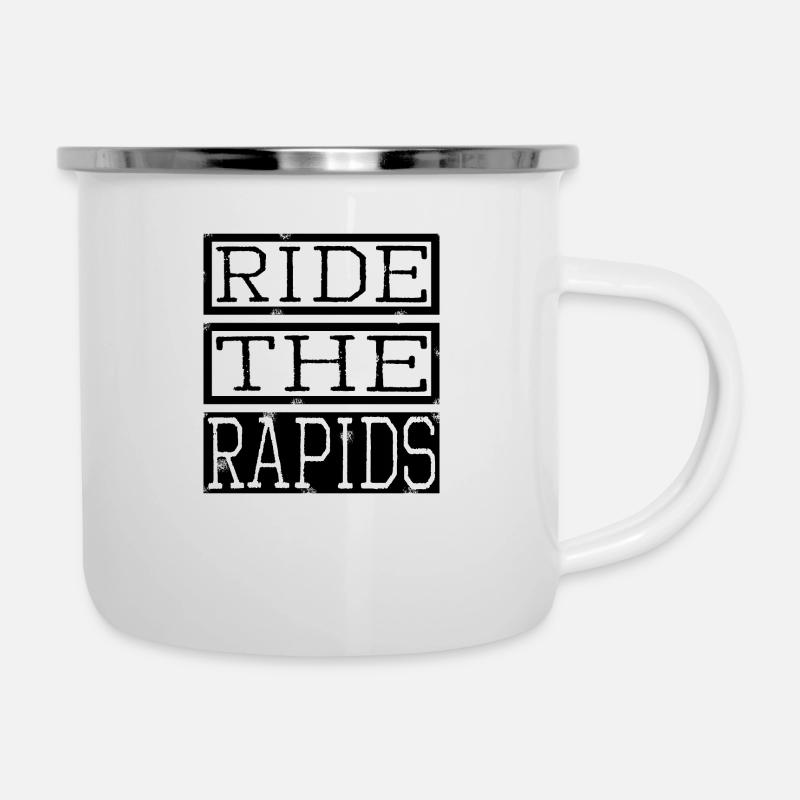 Rafting en eau vive Sécurité du rafting - Tasse émaillée - blanc