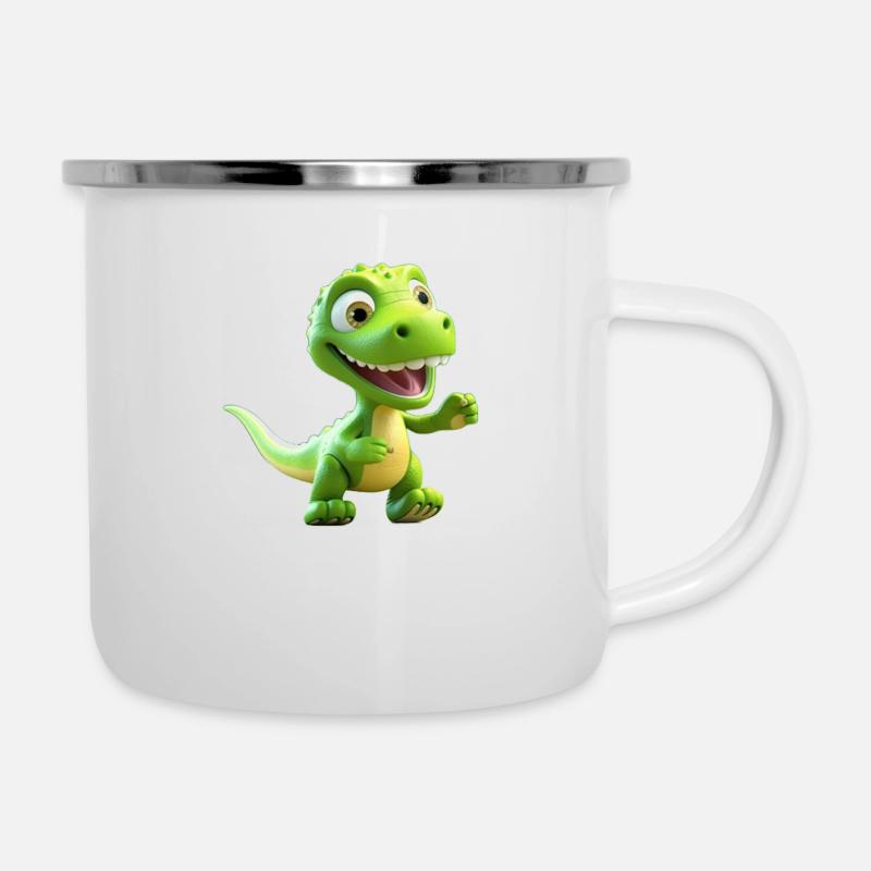 Tinysaure - Tasse émaillée - blanc