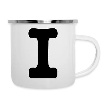 i - Emaille-Tasse - Weiß - Rechts