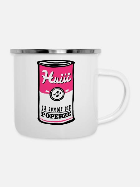 Poperze - Emaille-Tasse - Weiß