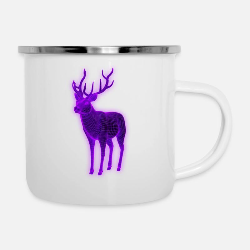 Hunter 3d Effect Deer Ultraviolet - Camper Mug - white