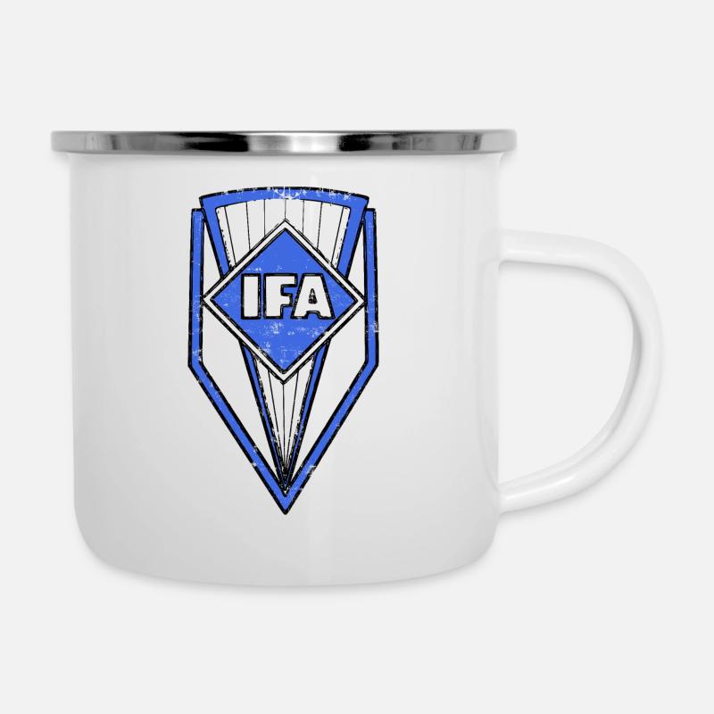 IFA mobile DDR Vintage Retro Classic Logo - Camper Mug - white
