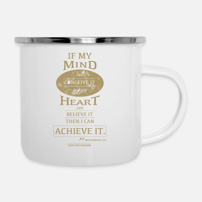 Mon . Or - Tasse émaillée - blanc