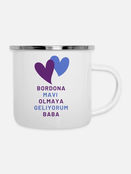 Baba Oluyorsun - Emaille-Tasse - Weiß