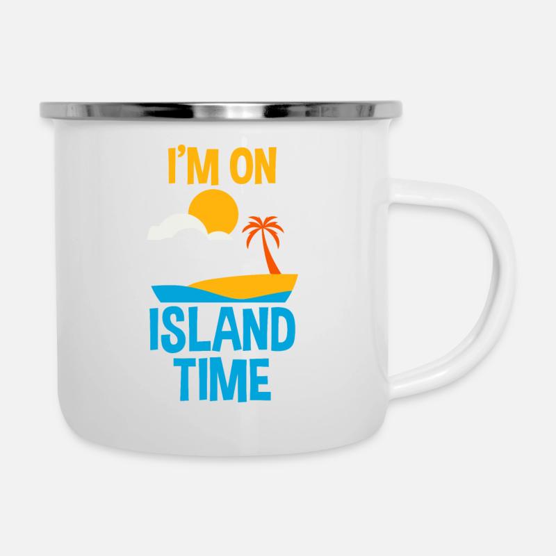 I'm On Island Time - Camper Mug - white