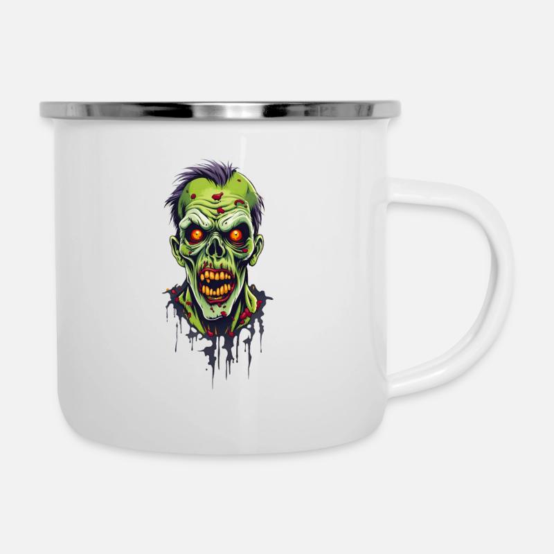 Zombi - Tasse émaillée - blanc