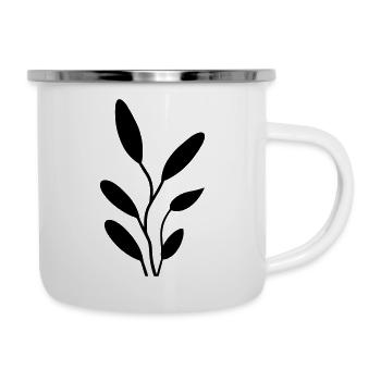 Flower with stem - Camper Mug - white - Right