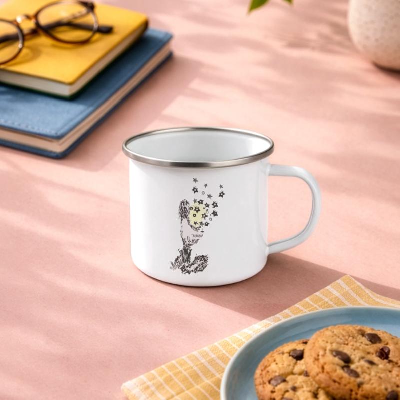 The star money Emaille-Tasse