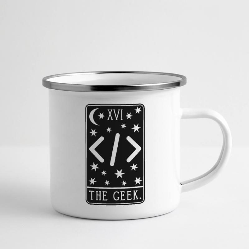Carte de Tarot Programmeur - Code de développeur Coding Geek Tasse émaillée