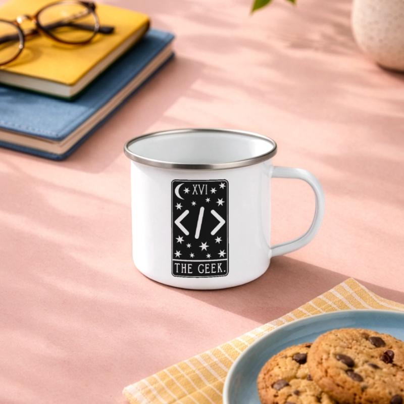 Carte de Tarot Programmeur - Code de développeur Coding Geek Tasse émaillée