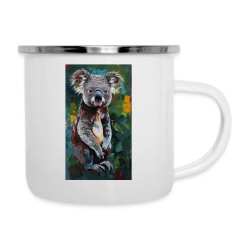 Koala Art Comic Kunst Wildlife - Camper Mug - white - Right