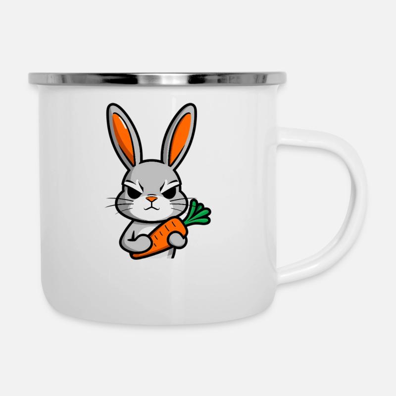 lapin QW-NAĆ - Tasse émaillée - blanc