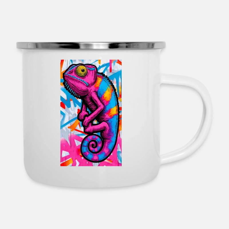 chameleon - Camper Mug - white