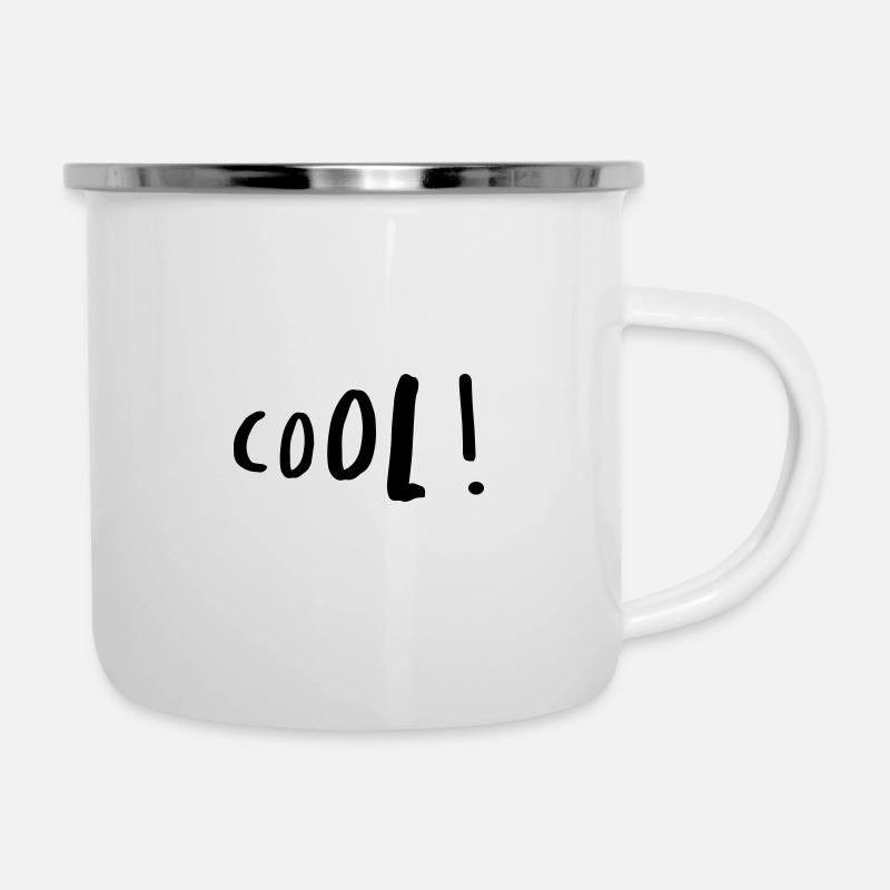 refroidir! - Tasse émaillée - blanc