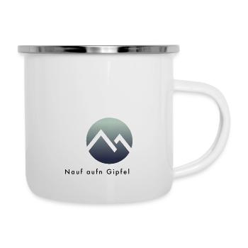 Gipfel - Emaille-Tasse - Weiß - Rechts