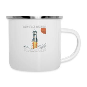 Ingénieur spatial Aérospatial Astronaut fusée - Tasse émaillée - blanc - Droite